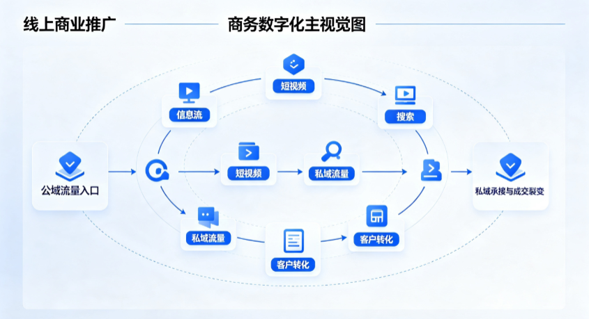大足县线上商业推广怎么做？全域流量闭环搭建与低成本转化实战指南